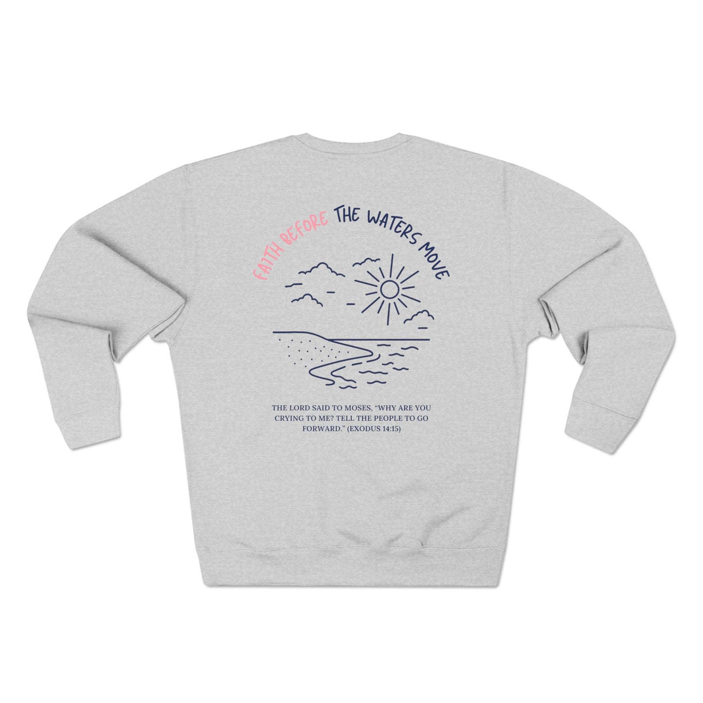 Shoreline Faith Crewneck – Faith Before the Waters Move