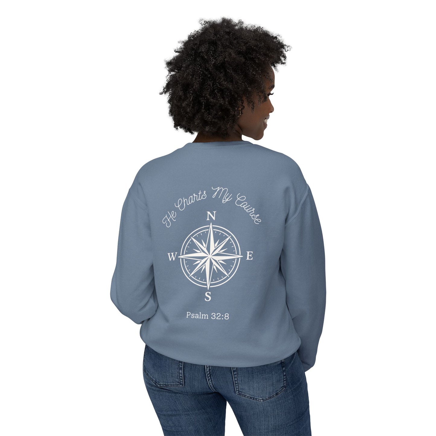 Set Sail in Faith - Lightweight Crewneck Sweatshirt