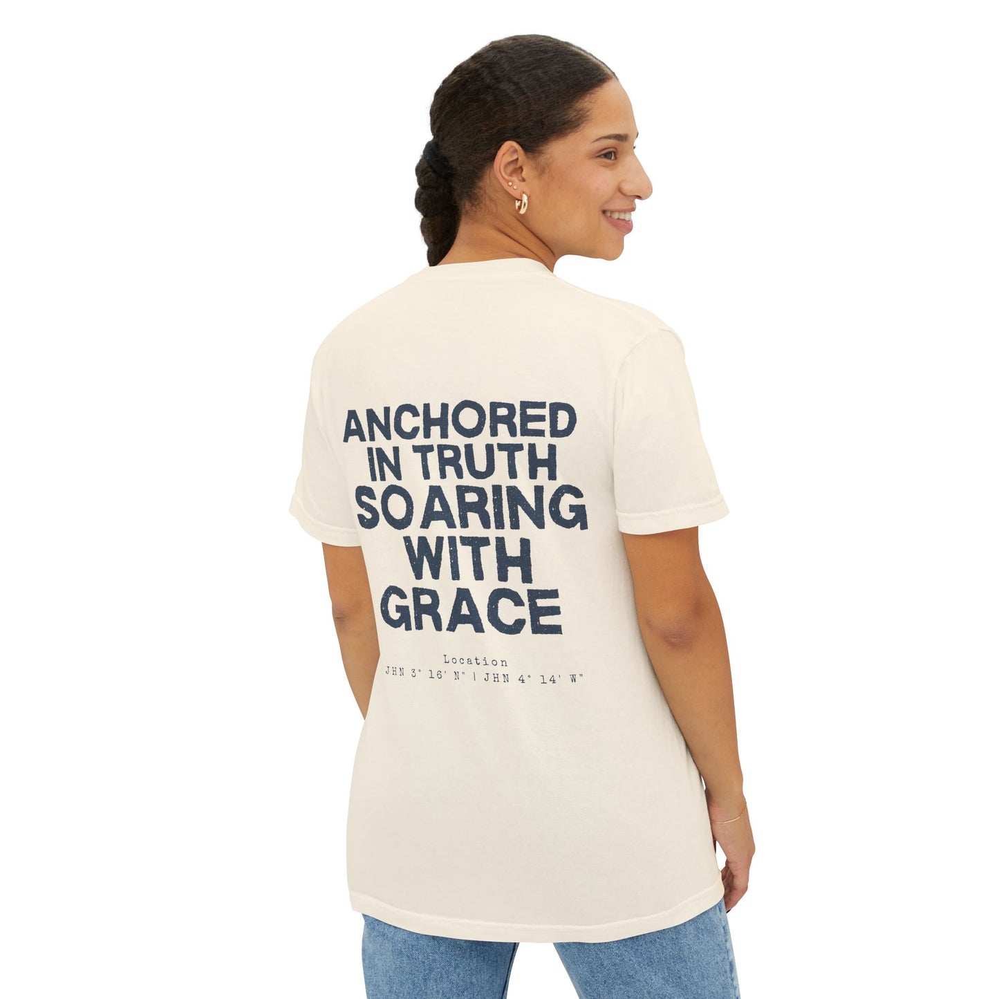 Anchored in Truth, Soaring with Grace Pocket Tee