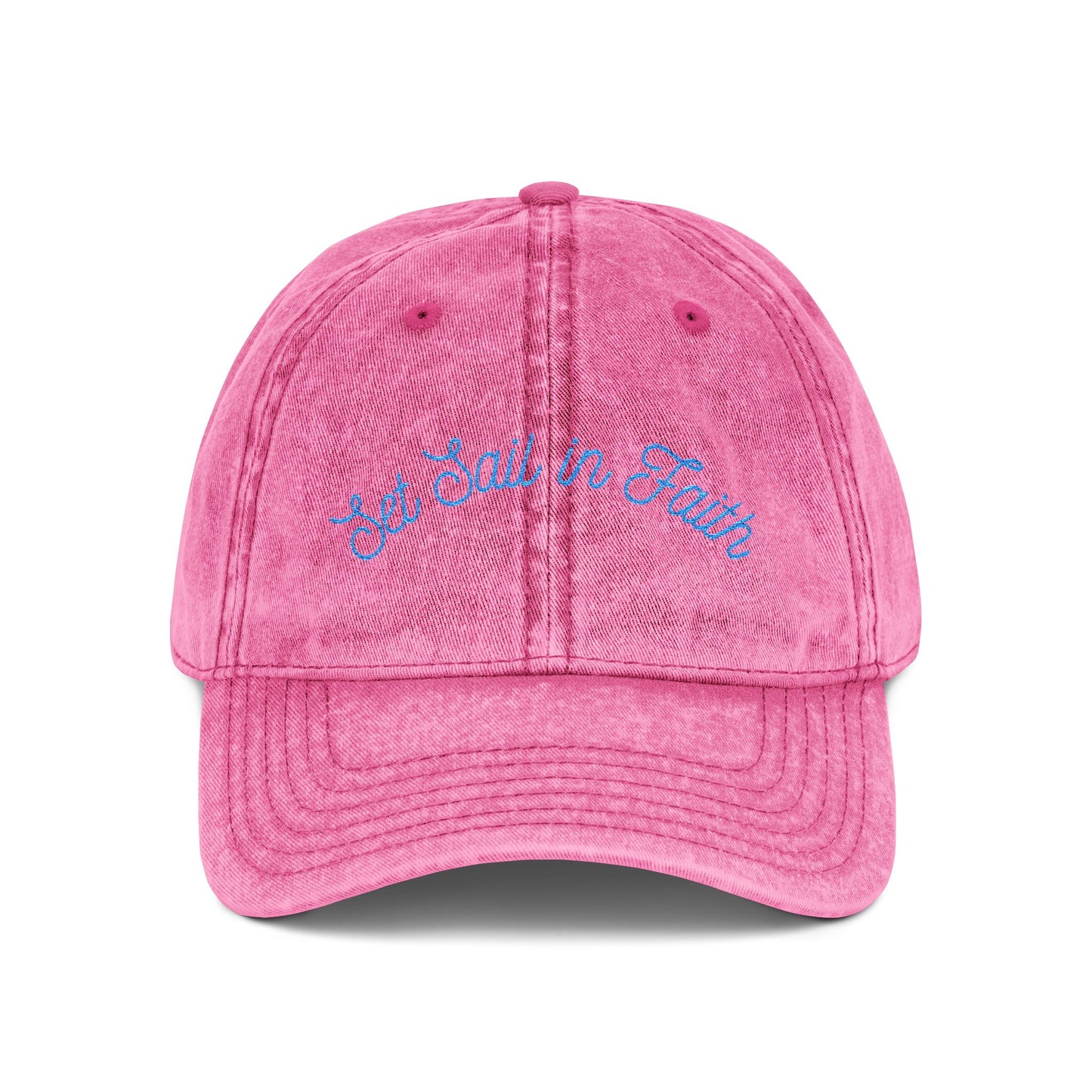 Pink Set Sail in Faith Cap (Embroidered)