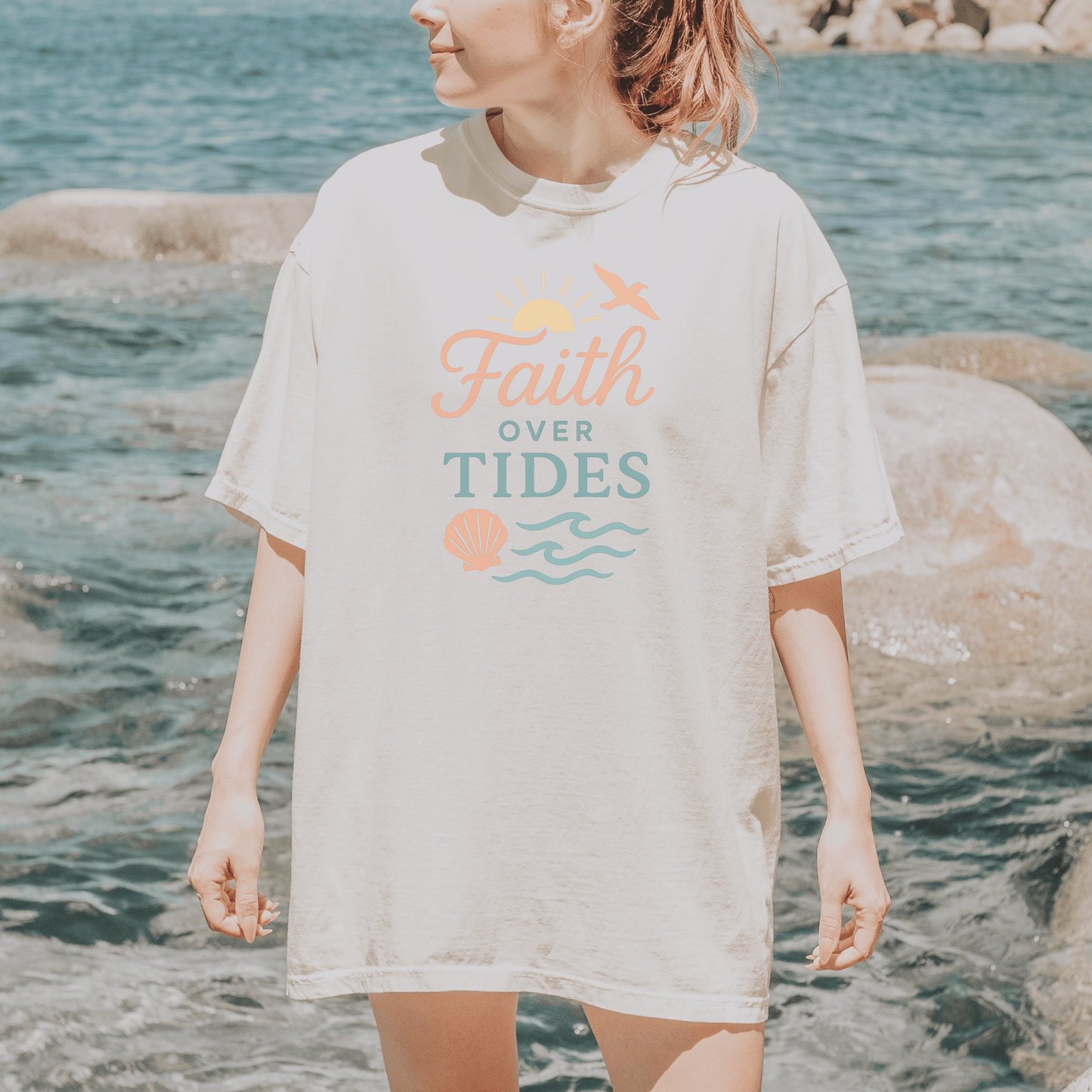 Faith Over Tides Tee