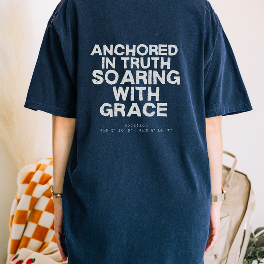 Anchored in Truth, Soaring with Grace Pocket Tee